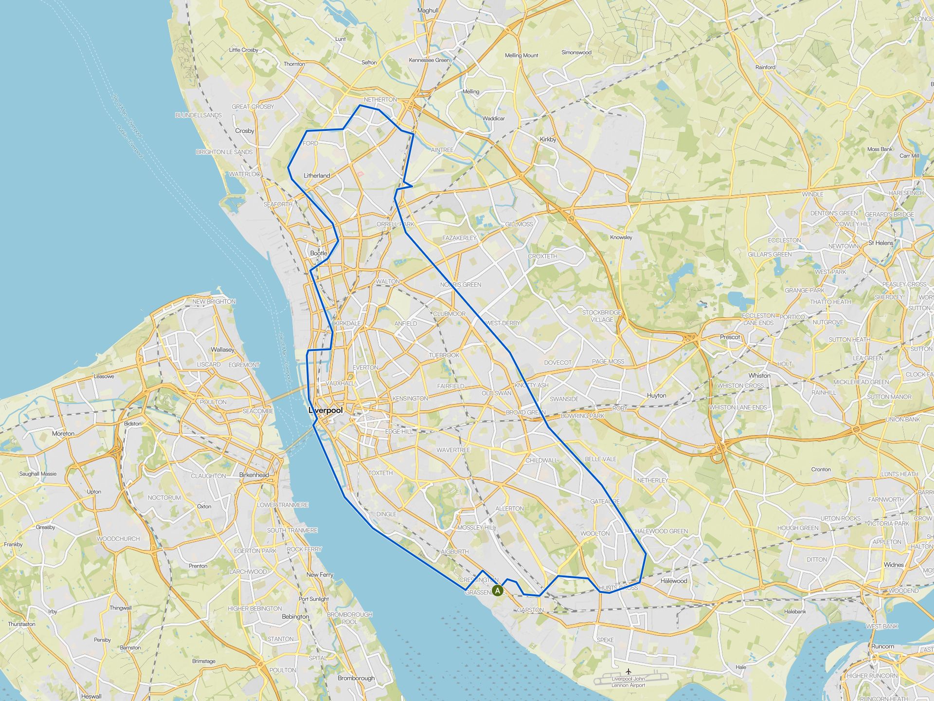 The best cycling routes around Liverpool | Komoot